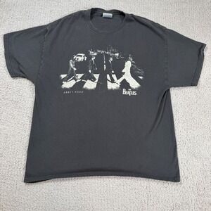 The Beatles Abbey Road Graphic Band T Shirt XL Black Apple Corps 2005 Licensed
